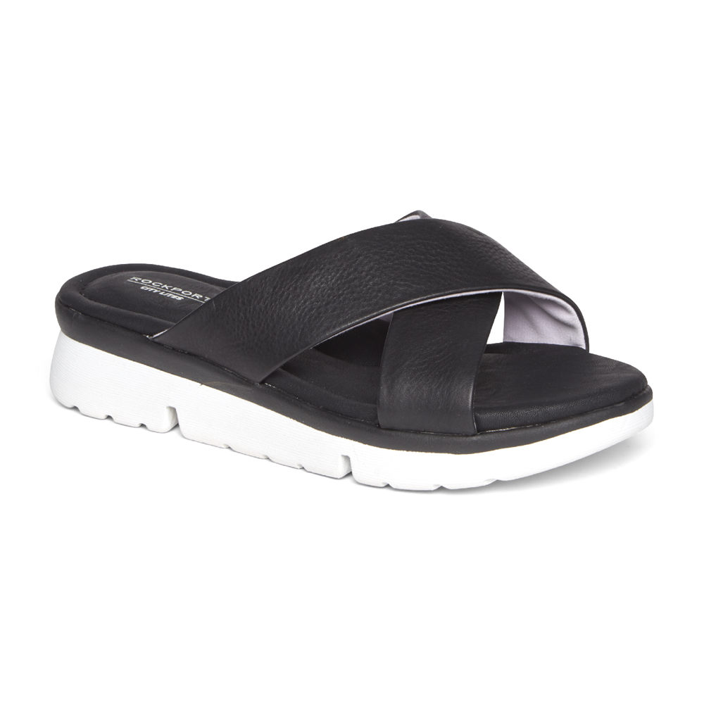 Rockport Sandals For Womens Black - R-Evolution - JX4170325